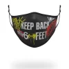 ADULT BACK IT UP FORM FITTING FACE MASK