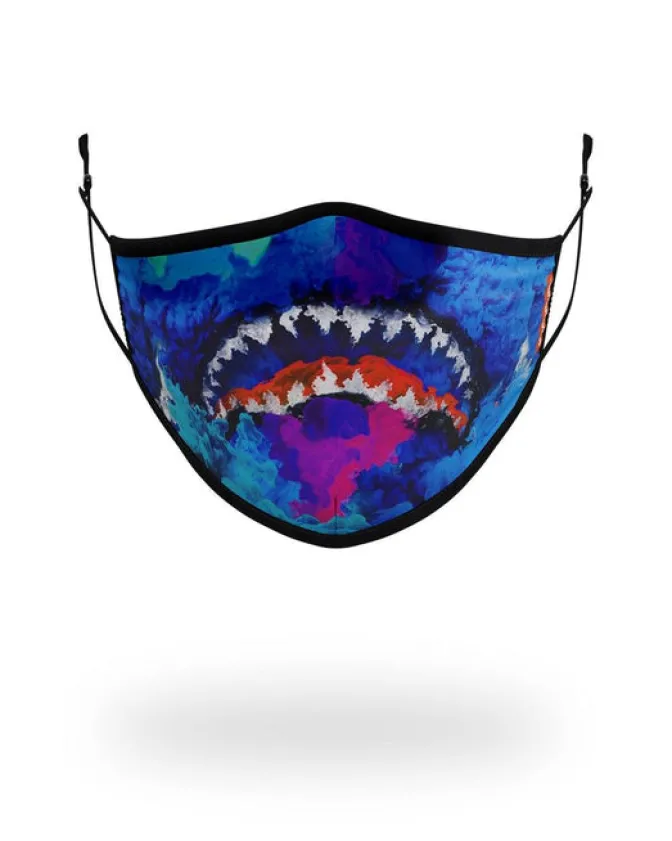 ADULT COLOR DRIP FORM FITTING FACE MASK