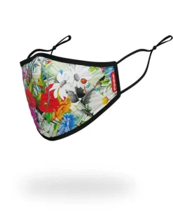 ADULT FLORAL MONEY FORM FITTING FACE MASK