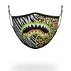 ADULT SAFARI SHARK FORM FITTING FACE MASK
