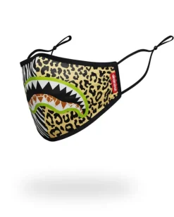 ADULT SAFARI SHARK FORM FITTING FACE MASK