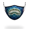 ADULT SHARK ISLAND FORM FITTING FACE MASK