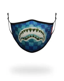 ADULT SHARK ISLAND FORM FITTING FACE MASK
