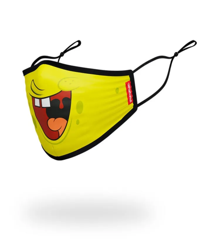 ADULT SPONGEBOB SMILE FORM FITTING FACE-COVERING