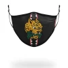 ADULT SPUCCI LEOPARD FORM FITTING FACE MASK