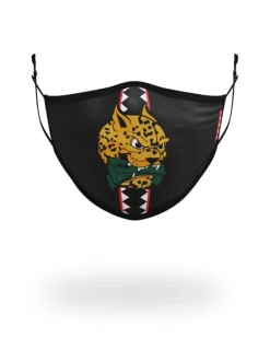 ADULT SPUCCI LEOPARD FORM FITTING FACE MASK