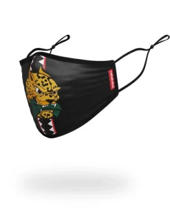 ADULT SPUCCI LEOPARD FORM FITTING FACE MASK
