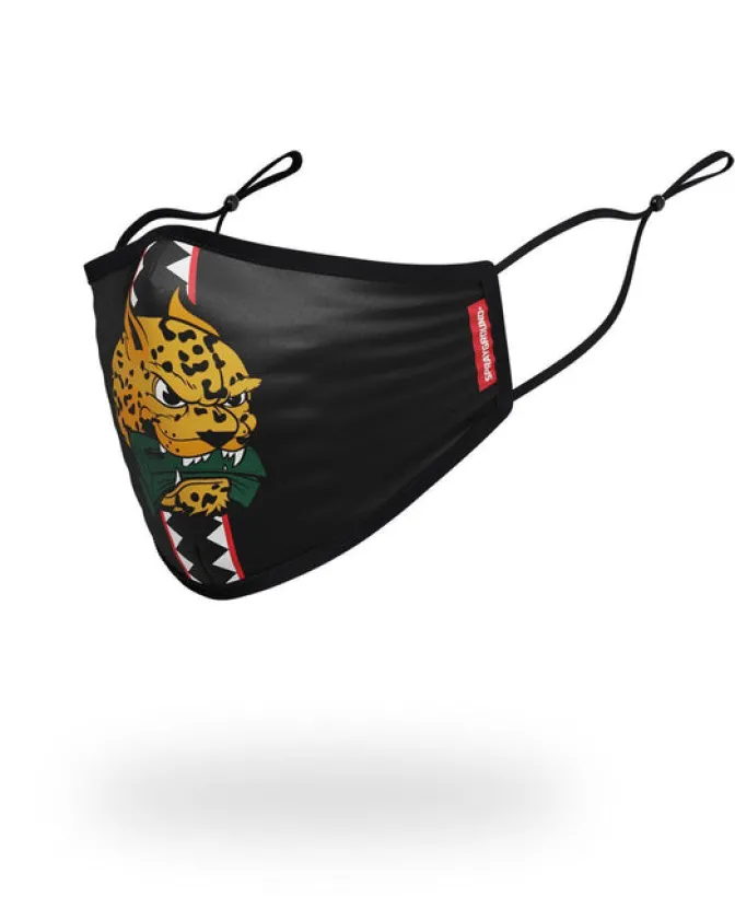 ADULT SPUCCI LEOPARD FORM FITTING FACE MASK