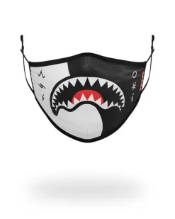 ADULT YIN YANG FORM FITTING FACE MASK