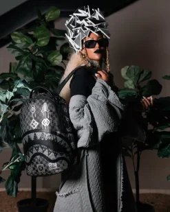 AFRICAN INTELLIGENCE 9 POWER GLYPHICS BACKPACK - SANDFLOWER COLLAB