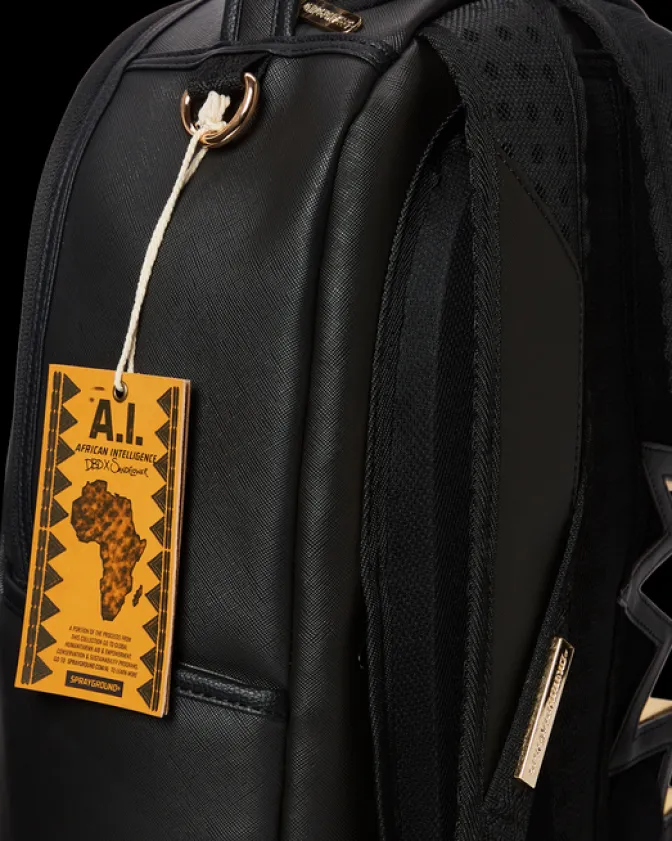 A.i.3 SHARK BITE BLACK GOLD BACKPACK (DLXV)