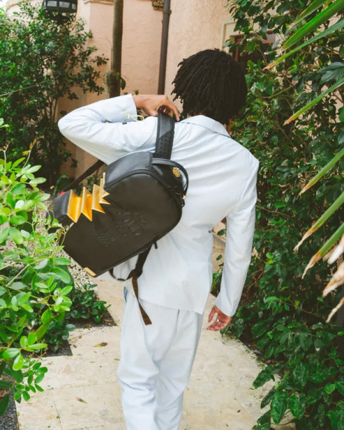 A.i.3 SHARK BITE BLACK GOLD BACKPACK (DLXV)