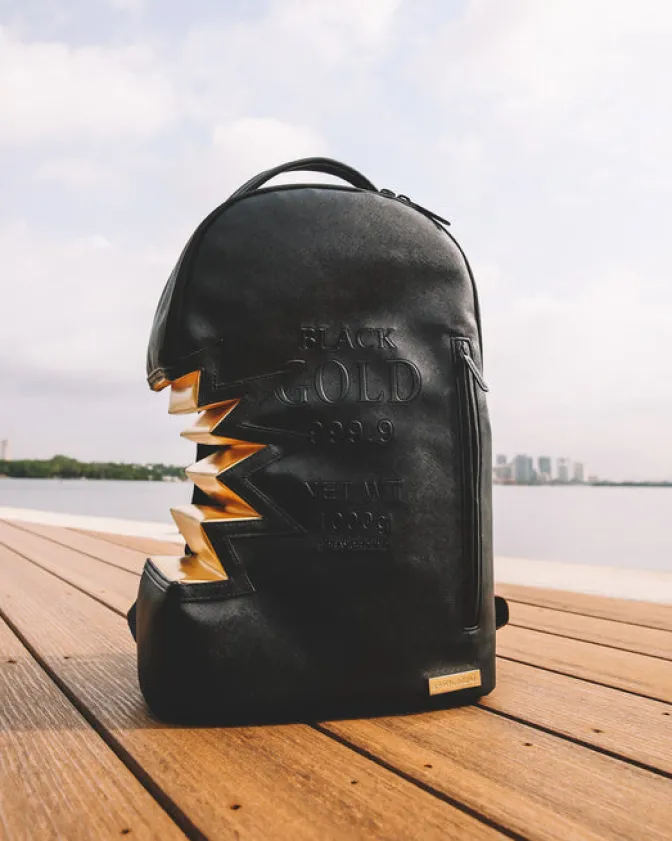 A.i.3 SHARK BITE BLACK GOLD BACKPACK (DLXV)