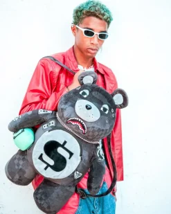 3AM NEVER SLEEP MONEYBEAR TEDDYBEAR BACKPACK