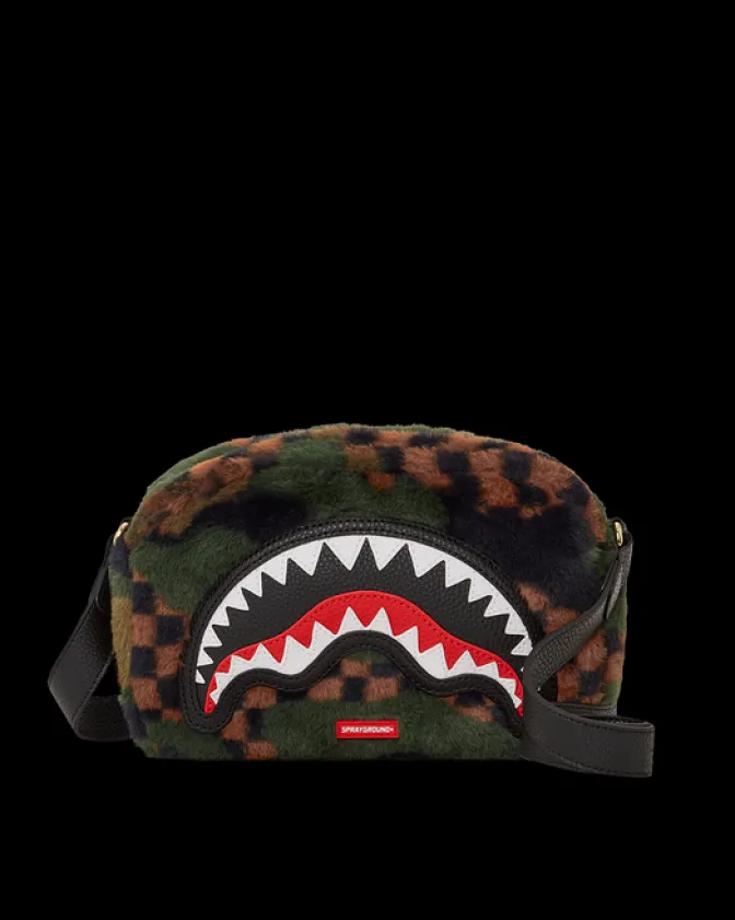 BIG SKY FUR SHARK MESSENGER BRICK BAG
