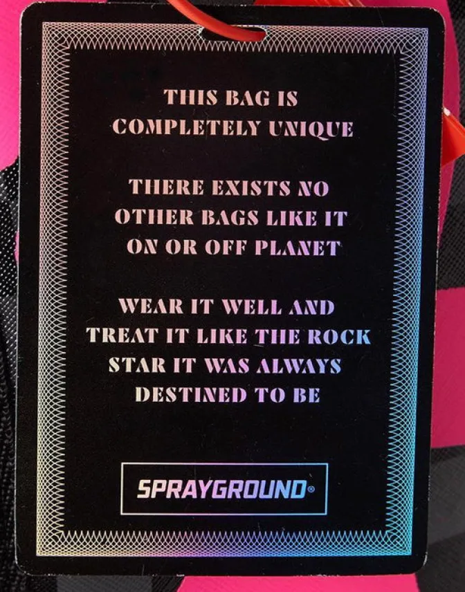 BLACK HALF CHECK SHARKS IN PARIS BACKPACK (ONE OF ONE)