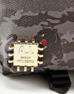 BLACK PANTHERA CAMO CROSSBODY