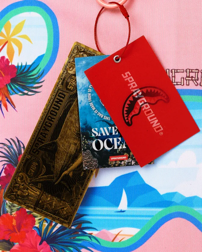 BORA BORA SHARK ISLAND VILLA BEACH TOTE