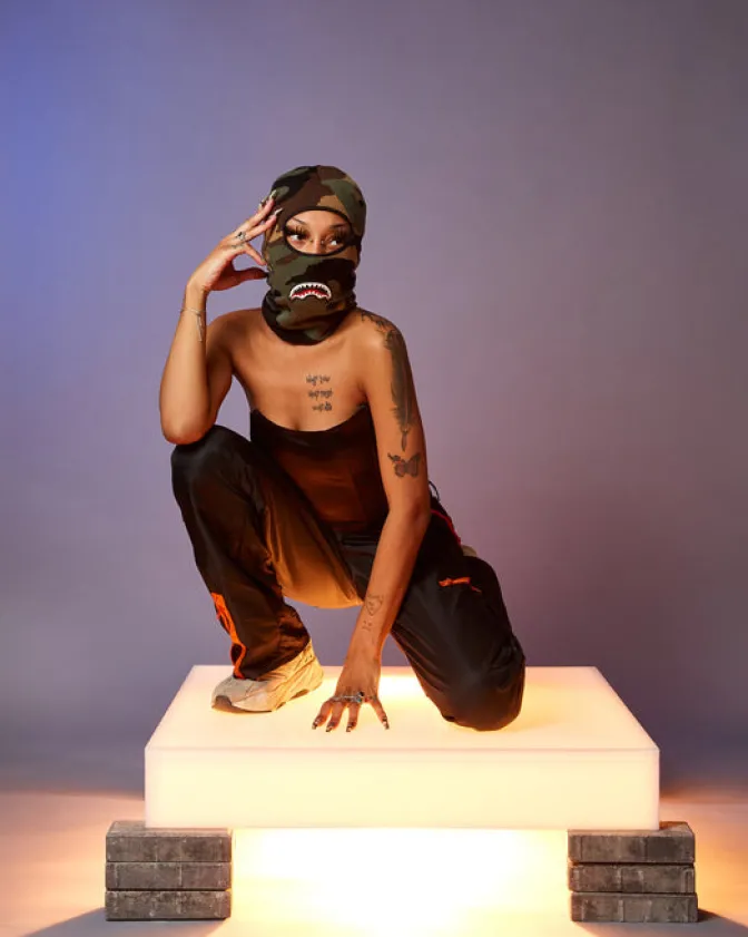 CAMO SHARK SKI MASK