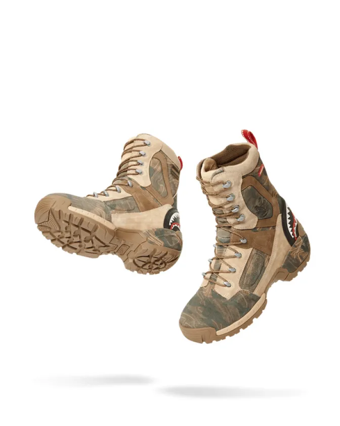 CAMO TERRAIN FUERZA COBRA PARATROOPER BOOTS - MADE IN COLOMBIA NUMBERED 1/280 PAIRS