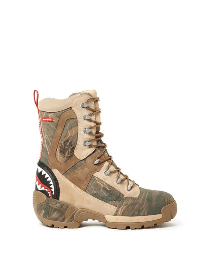 CAMO TERRAIN FUERZA COBRA PARATROOPER BOOTS - MADE IN COLOMBIA NUMBERED 1/280 PAIRS