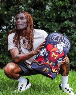 CANES MUSCLE UNIVERSITY OF MIAMI BACKPACK (WITH WARREN SAPP)