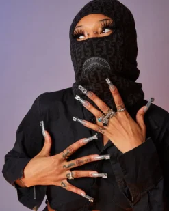CASHIN CHECKS SKI MASK (GRAY)
