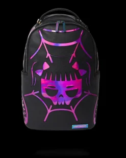 CAZZU IRIDESCENT CUT u0026 SEW SPIDER SKULL SHARK BACKPACK (DLXV)