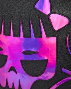 CAZZU IRIDESCENT CUT u0026 SEW SPIDER SKULL SHARK BACKPACK (DLXV)