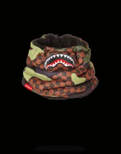 CHECKER CAMO NECK WARMER