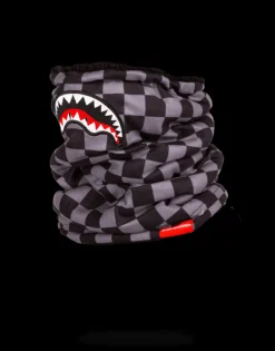 CHECKERED SHARK NECK WARMER