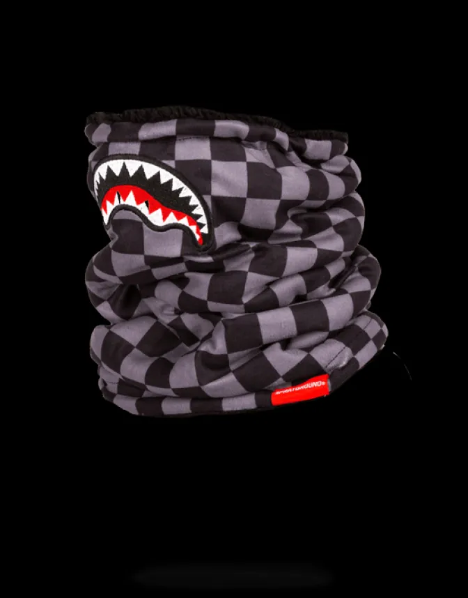 CHECKERED SHARK NECK WARMER