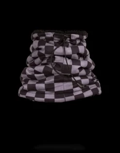 CHECKERED SHARK NECK WARMER
