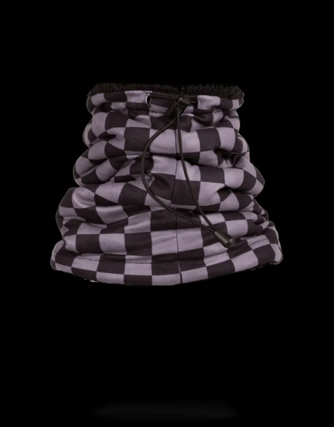CHECKERED SHARK NECK WARMER