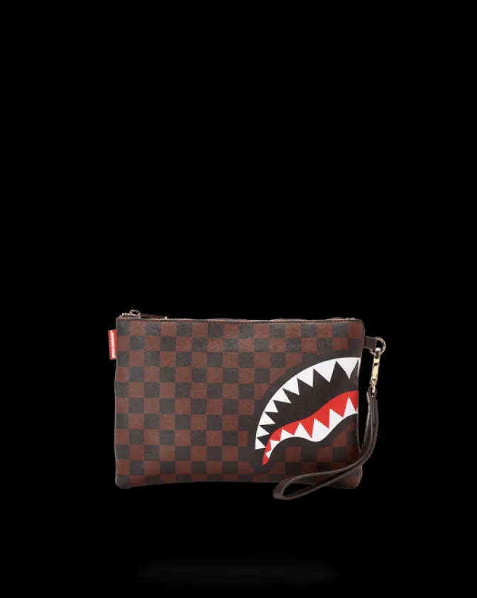 CHECKS IN CAMOFLAUGE CROSSOVER CLUTCH