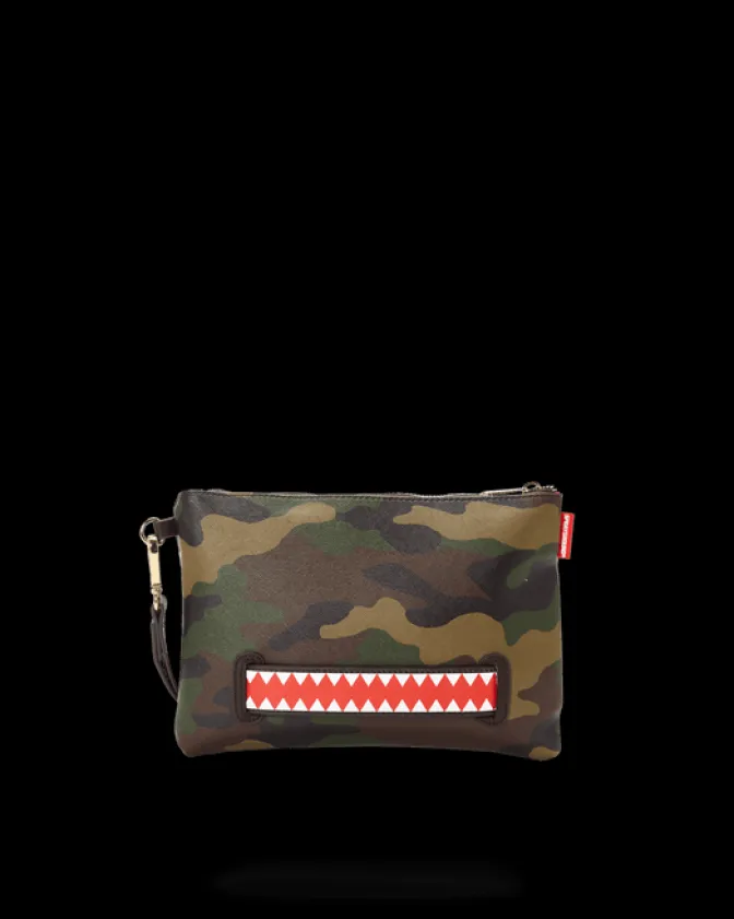 CHECKS IN CAMOFLAUGE CROSSOVER CLUTCH