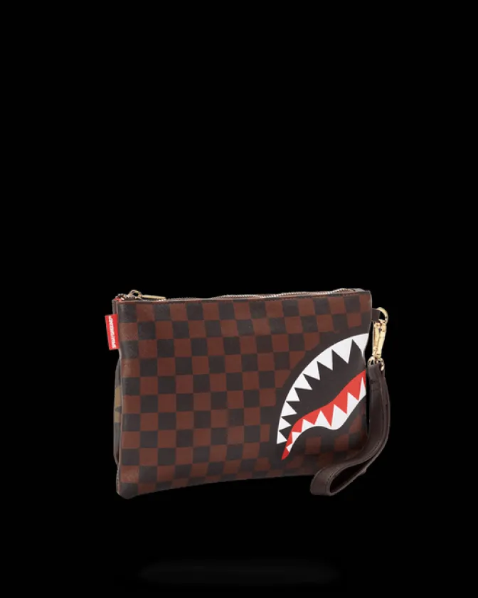 CHECKS IN CAMOFLAUGE CROSSOVER CLUTCH