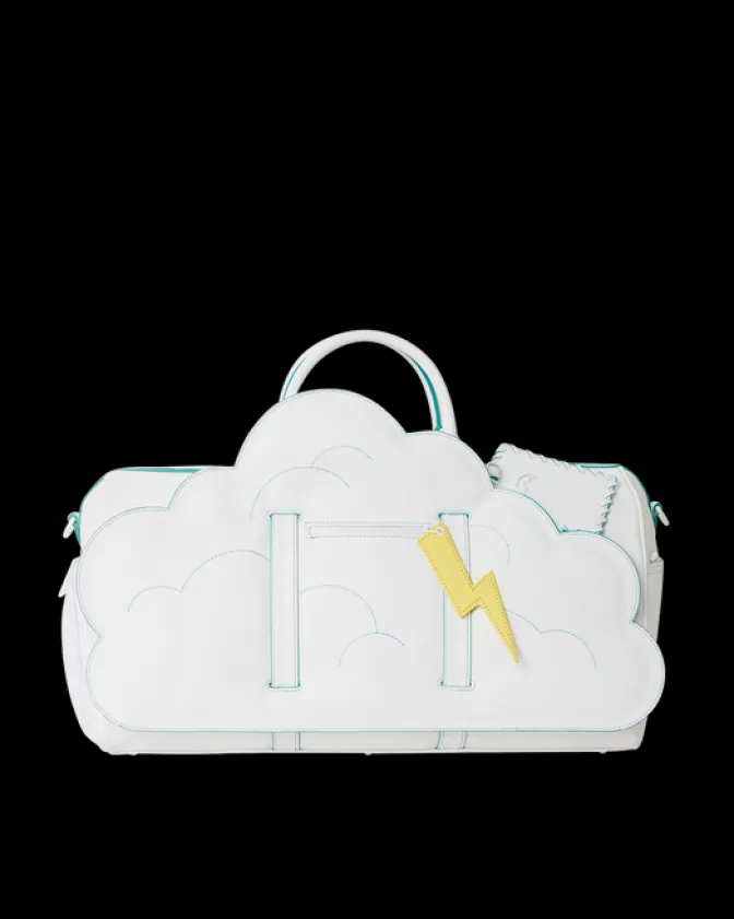 CLOUDY WITH A CHANCE OF SHARK DUFFLE