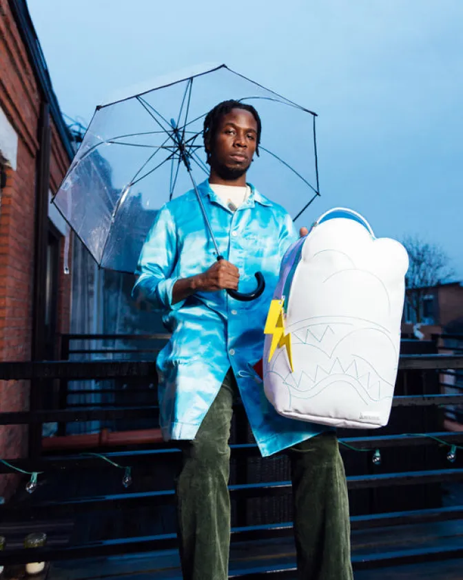 CLOUDY WITH A CHANCE OF SHARK BACKPACK (DLXV)