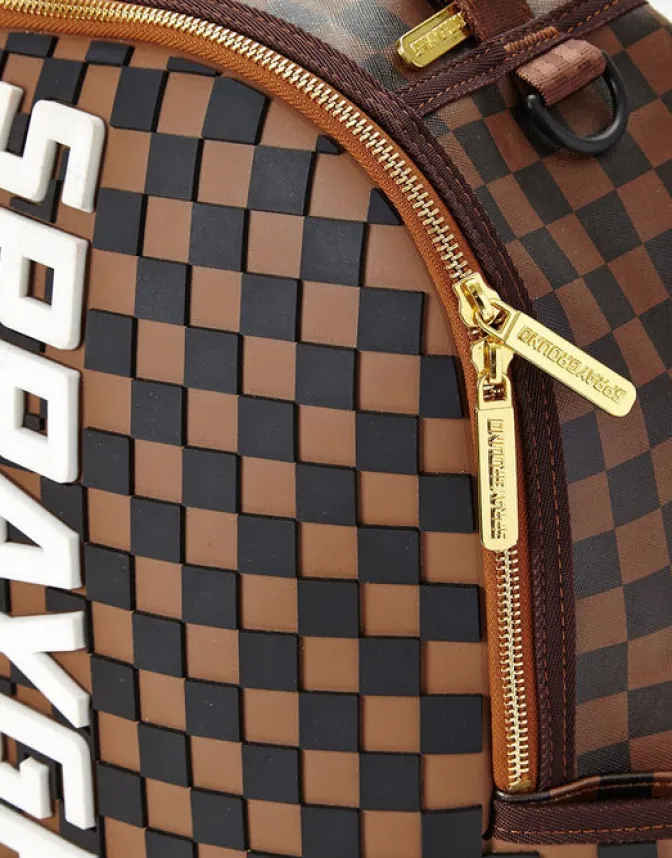 3D MOLDED RUBBER CHECKERED LOGO