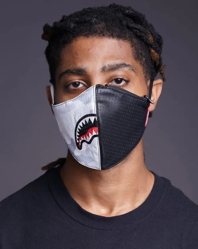 DAMAGE CONTROL STASH POCKET VEGAN LEATHER FACE MASK