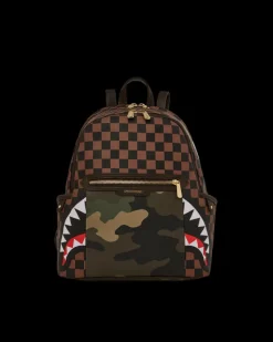 EXTERIOR GOLD ZIP POCKET SHARKS IN PARIS SAVAGE BACKPACK