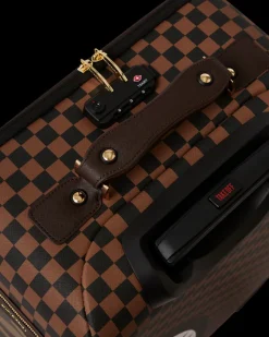EXTERIOR GOLD ZIP POCKET SHARKS IN PARIS JETSETTER CARRY-ON LUGGAGE