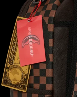 EXTERIOR GOLD ZIP POCKET SHARKS IN PARIS BACKPACK (DLXV)