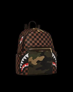 EXTERIOR GOLD ZIP POCKET SHARKS IN PARIS SAVAGE BACKPACK