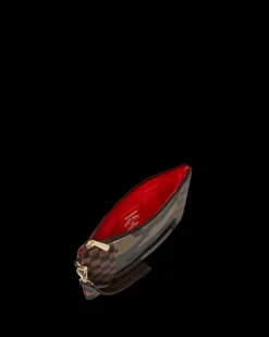 EXTERIOR GOLD ZIP POCKET SHARKS IN PARIS CROSSOVER CLUTCH