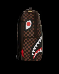 EXTERIOR GOLD ZIP POCKET SHARKS IN PARIS BACKPACK (DLXV)