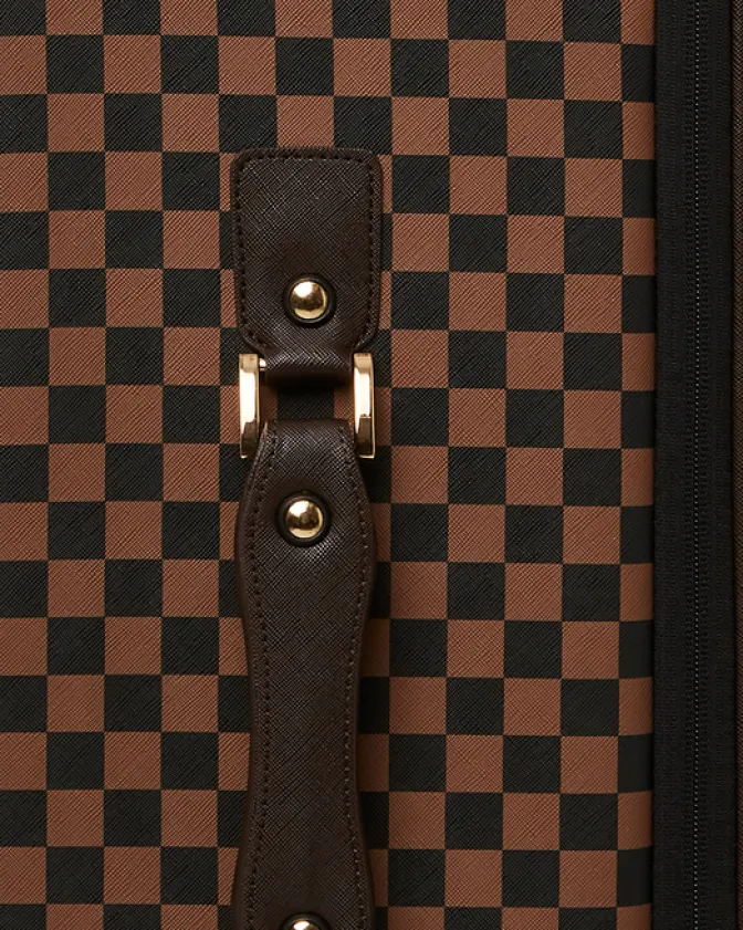 EXTERIOR GOLD ZIP POCKET SHARKS IN PARIS JETSETTER CARRY-ON LUGGAGE