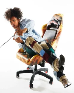 FIRE CAMO GAMING CHAIR - SUPER RARE