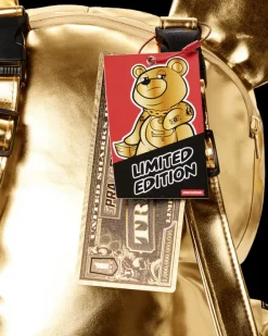 GOLD RUSH MONEYBEAR TEDDYBEAR BACKPACK